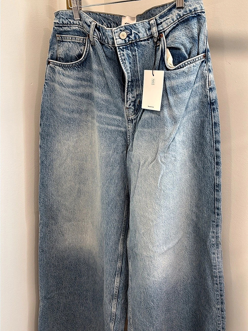Reformation Denim Forum Straight Leg Jeans in Blue Waist 30 NWT